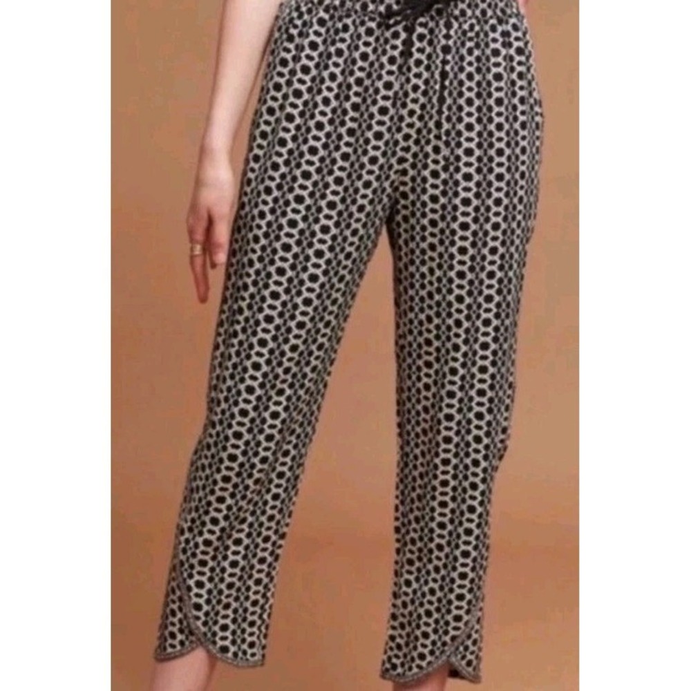 Anthropologie Hei Hei Floral Print Pants Drawstring Waist Pockets Athletic Sz XS